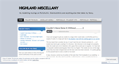 Desktop Screenshot of highlandmiscellany.com