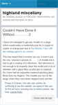 Mobile Screenshot of highlandmiscellany.com